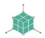 Cubo 3D con frecce